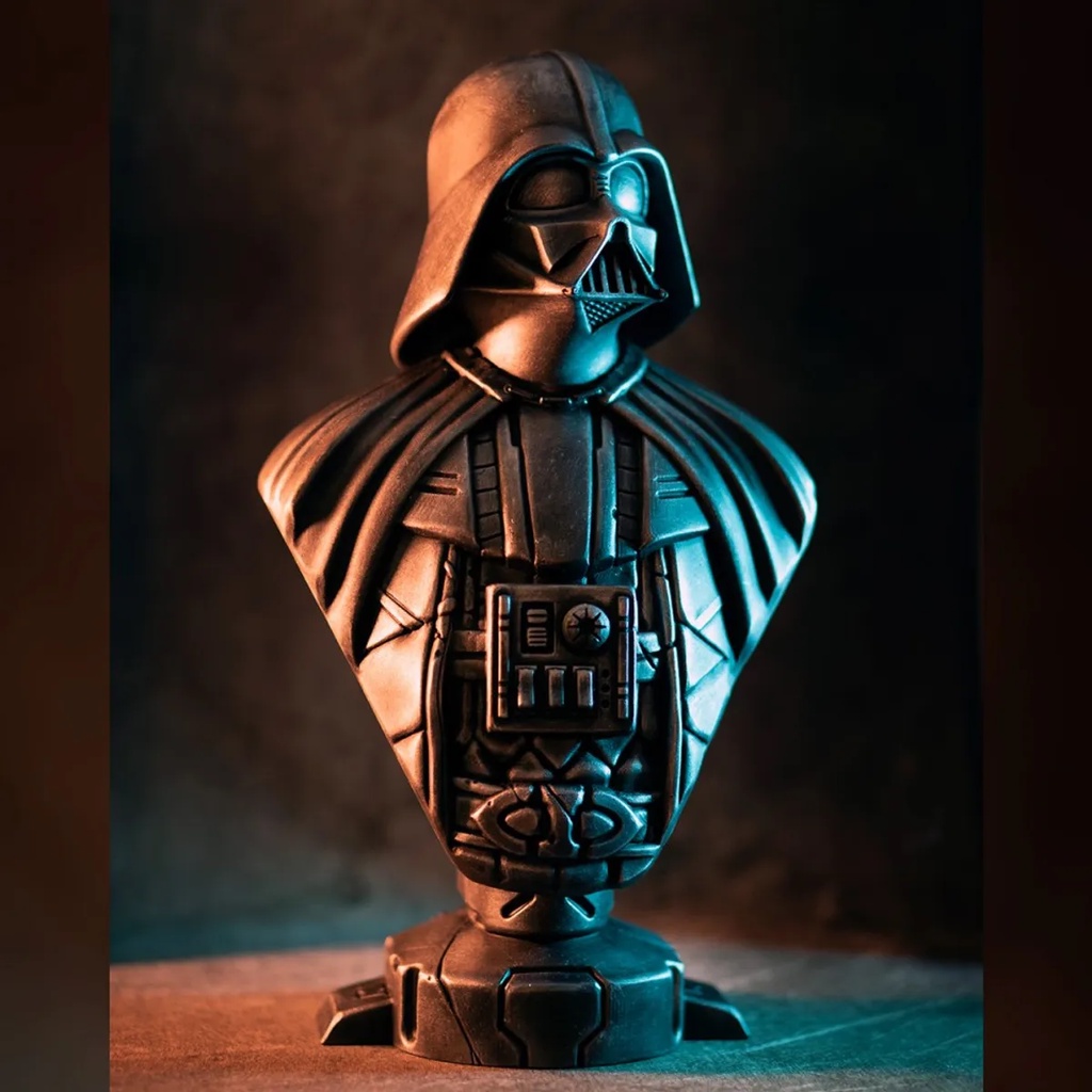 Darth Vader Busto Action Figure Star Wars Impresso em 3D