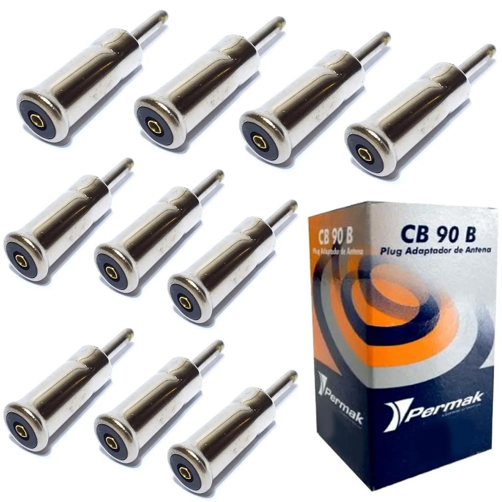 kit 10 Pino Adaptador Antena De Carro Cb90 Som Multimidia