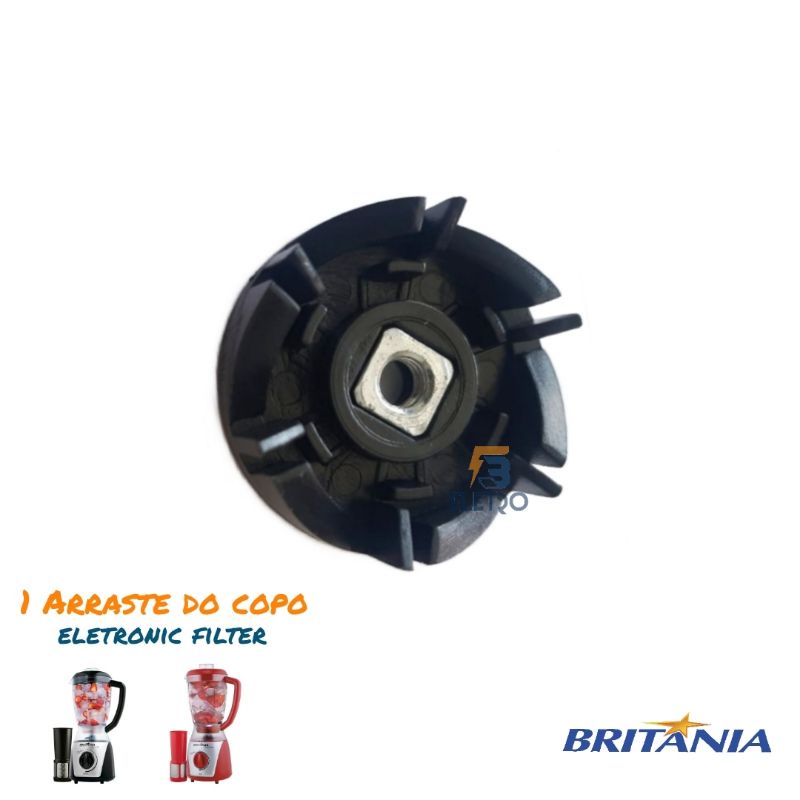 Arraste Original do Copo Liquidificador Britania Eletronic Filter