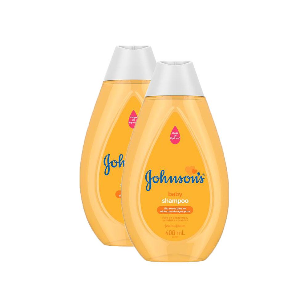 Kit 2 Shampoos Johnson's Baby Regular 400ml Shopee Brasil