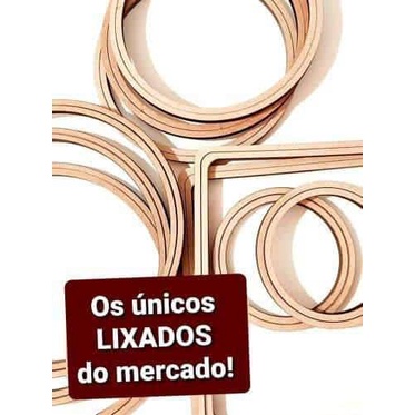 Imagem LIXADO! Bastidor de madeira mdf de 8cm a 22cm para Bordado, Macramê e Artesanato - Monte seu kit!