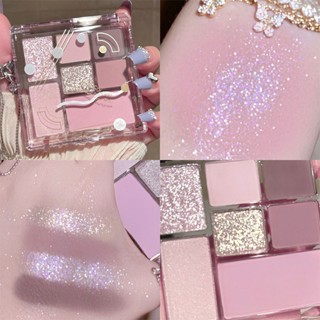 7 Paleta De Sombra Colorida Cintilante Mate À Prova D