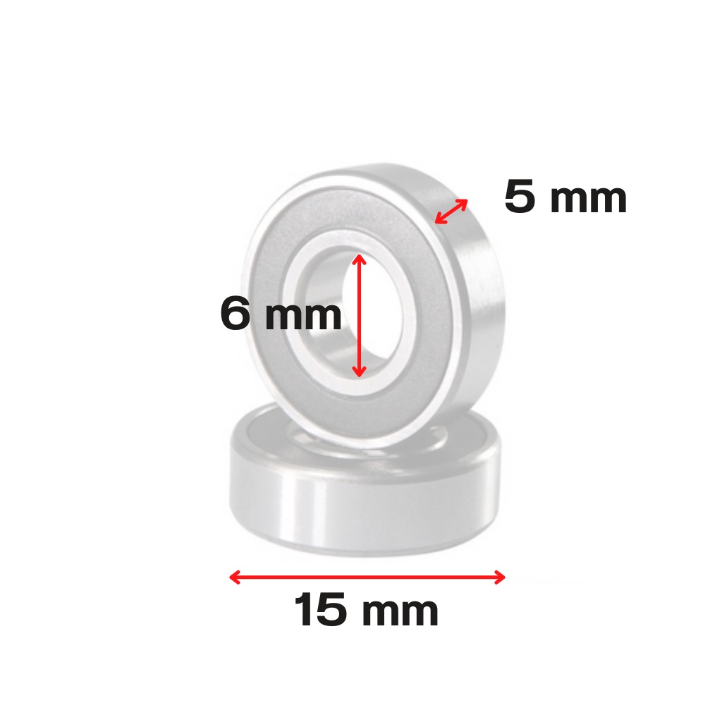 Rolamento Para Carretilha de Pesca E Molinete - 6x15x5 Mm