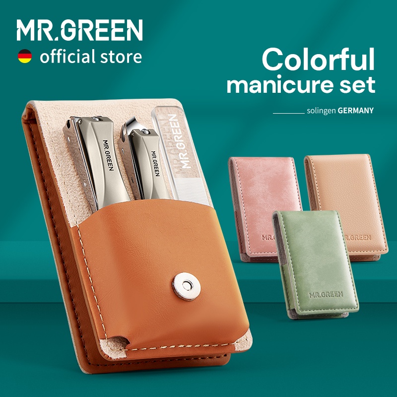 Conjunto De Cortadores De Unhas De Aço Inoxidável Importado MR.GREEN Gadget De Manicure Portátil em Oferta na Shopee