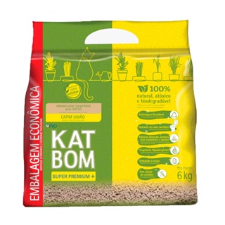 Areia Higiênica Katbom Para Gatos Granulado Capim Limão -6kg em Oferta na Shopee