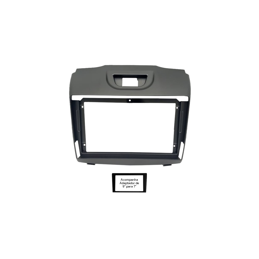 Moldura 9" e 7" GM S10 Trailblazer 2013 à 2015 - Grafite em Oferta na Shopee