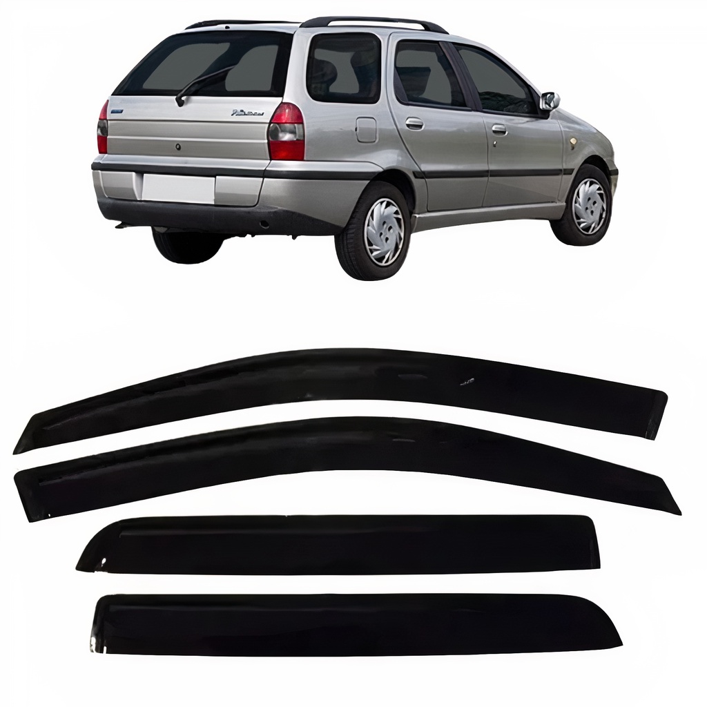 Calha de Chuva Fiat Weekend Palio Siena Fire 4 PORTAS em Oferta na Shopee