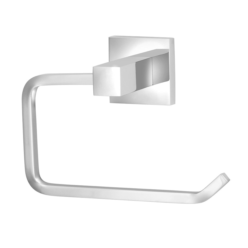 Kit Acessórios Quadrado Banheiro 100% Metal Cromado 4 Peças — imagem 2 de 2
