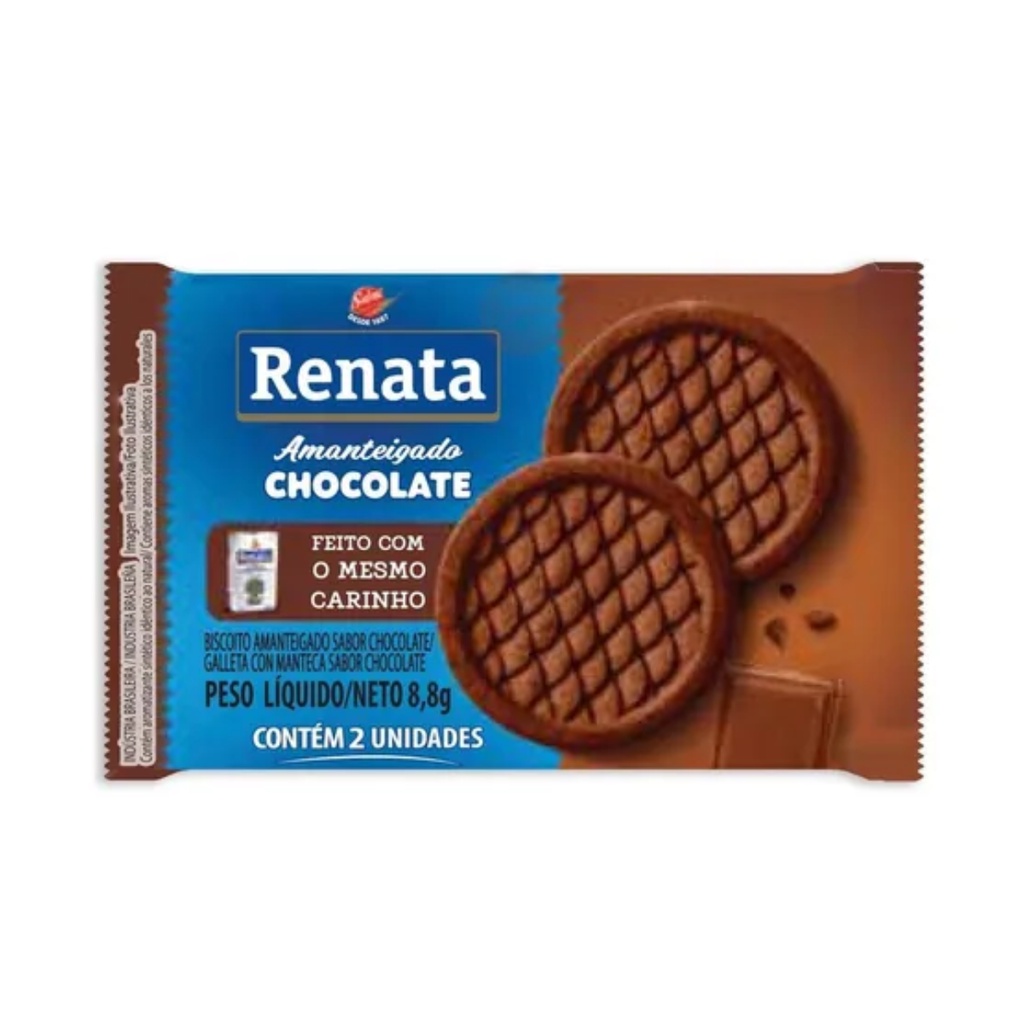 Biscoito Renata Amant.chocolate Sachê 9g Pacote 70 Unidades