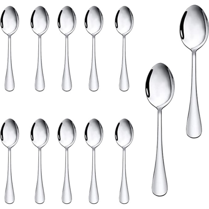 Kit C/24 Colher Sobremessa Inox,Colher De Sobremesa Aço Inox em Oferta na Shopee