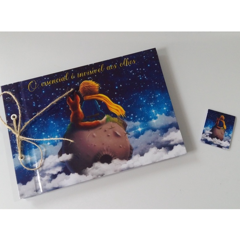 Álbum de fotos para Scrapbook O Pequeno Príncipe (Tamanho) A5