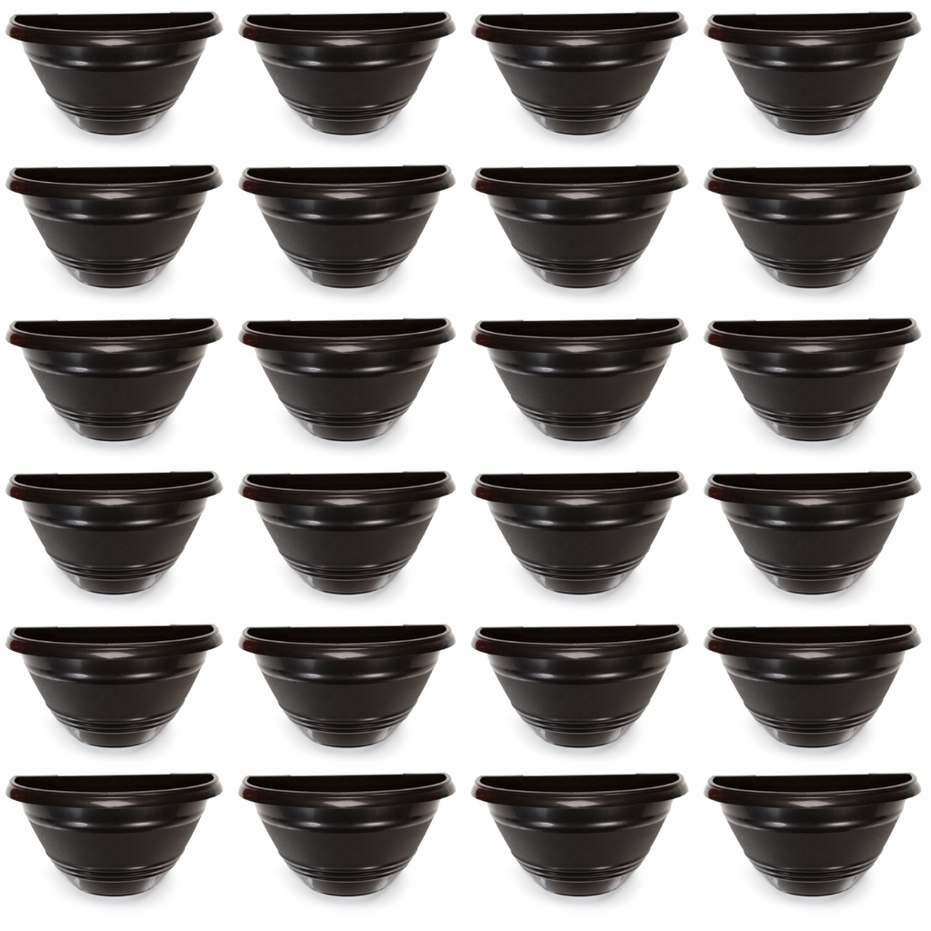10 Vaso De Parede Jardim Horta Vertical 1 Litro Vaso Meia Lua Kit 10 Peças Atacado