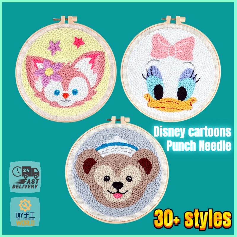 Kit De Bordado-Agulha Para Iniciantes De Perfuração-Conjunto De Pontos Cruzados/Pintura De Bricolagem em Oferta na Shopee