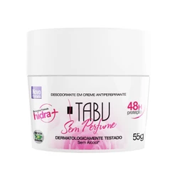 Desodorante Creme Antitranspirante Tabu Sem Perfume 55G