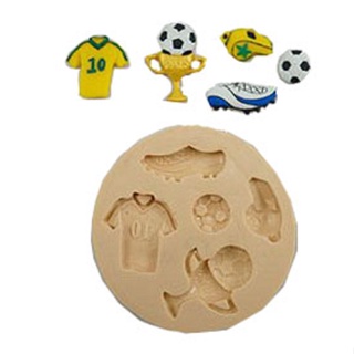Molde de Silicone Futebol Miniaturas - Biscuit, Resina, Pastas e etc... (R 16) em Oferta na Shopee