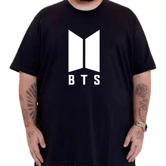 Camisa Masculina Plus Size Bts oferta Shopee Brasil