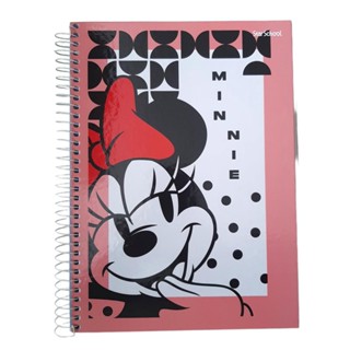 caderno de 20 materias minnie capa dura 320 folhas universitario