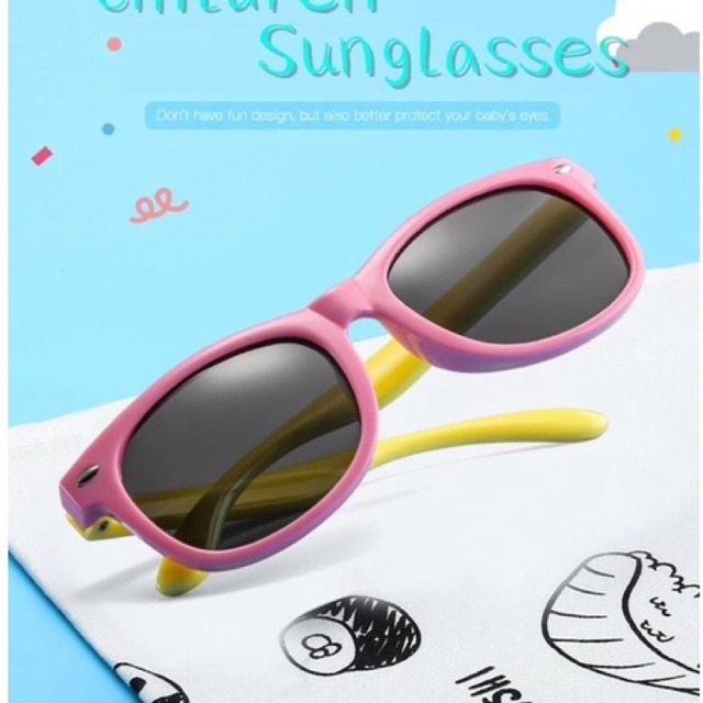 Óculos de Sol Infantil Menino Menina Silicone Polarizado Flexível