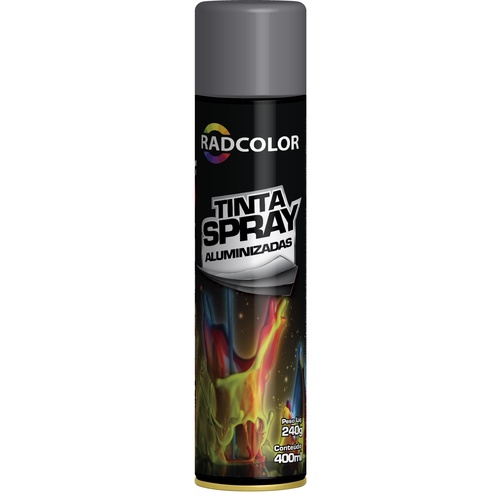Tinta Spray - Alumínio Opalescente - Aluminizadas - (400 ml) Radnaq em Oferta na Shopee