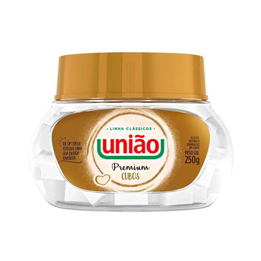 Açúcar Em Cubos Refinado Granulado União Pote 250g em Oferta na Shopee
