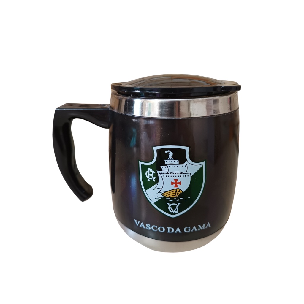 Caneca Térmica Com Tampa Base Gorda 430ml  Vasco Da Gama