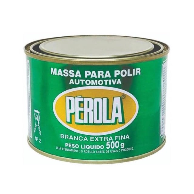 Massa para polir automotiva Pérola branca extra fina 500 gramas