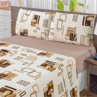 Jogo de Cama Queen 03 Peças Microfibra Estampada em Oferta na Shopee