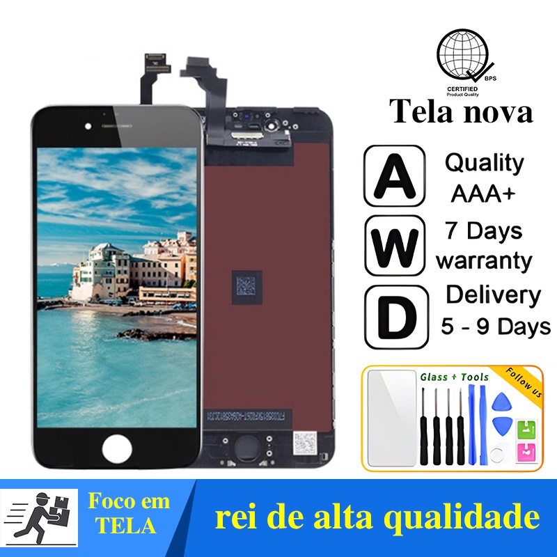 Tela Frontal Touch Display Lcd Compatível iPhone 5G 5C 5S 6G 6S 6Plus 6S Plus