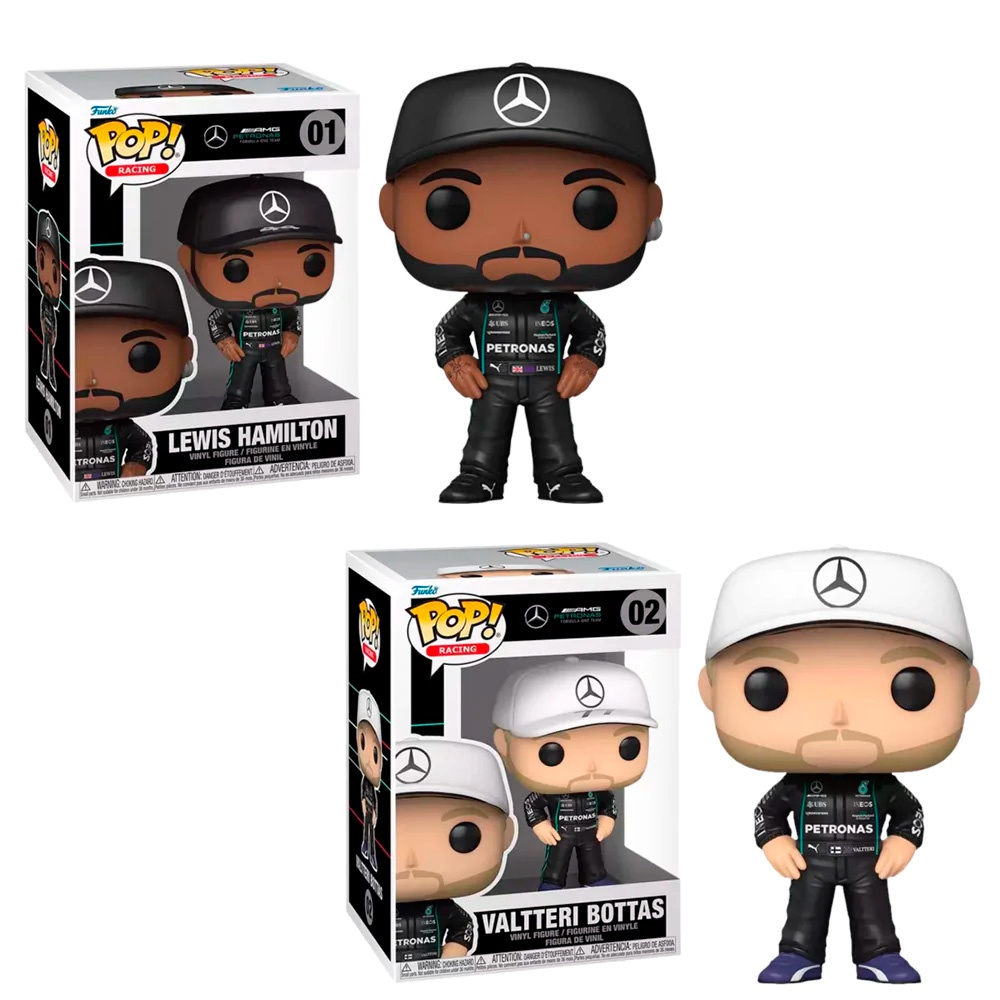 FUNKO POP FÓRMULA 1 - LEWIS HAMILTON 01 E VALTTERI BOTTAS 02 (COMBO) NOVO ORIGINAL em Oferta na Shopee