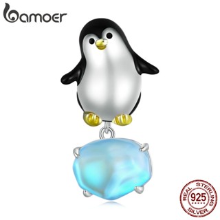 Bamoer 925 Pingüim De Prata Pingente Fashion Jewelry Para E Colar