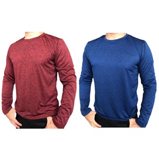Kit 2 Camiseta Manga Longa Dry Fit Masculina Academia