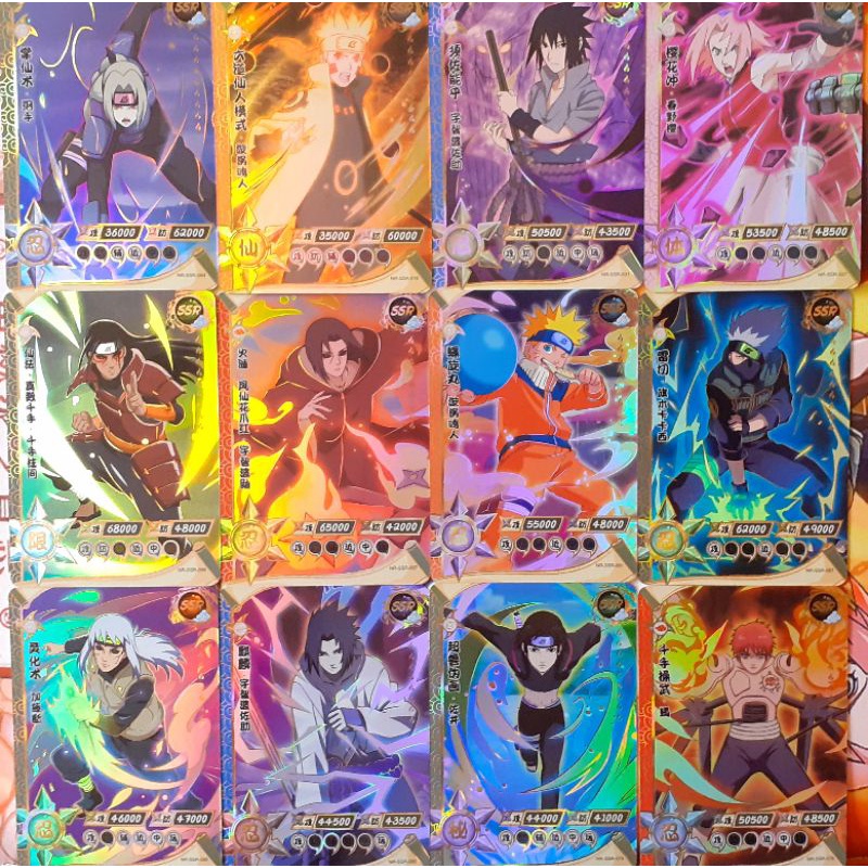 Kayou Naruto Cards Hinata BP Uchiha Madara BP Obito Cards Gaara AR Naruto  Anime Role Flash