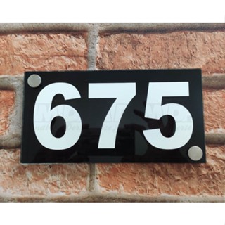 Número De Casa Top Placa Residencial De Vidro Personalizado