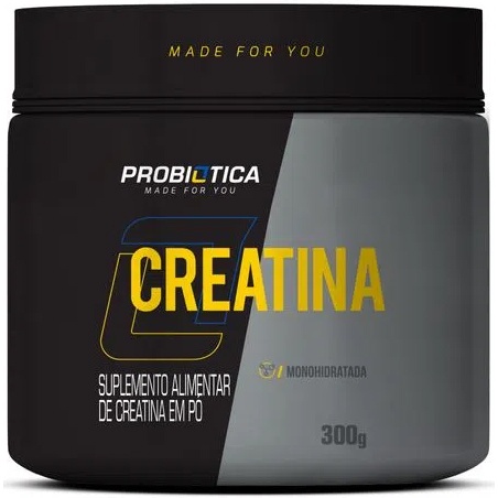 Creatina Monohidratada - 300g - Probiótica (Aumento da Força e Desempenho)