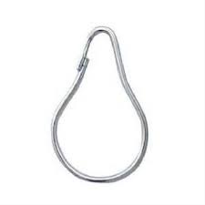 10 Gancho Argola Metal Com Trava Para Cortina Encartelados Tipo Pera Grande 35mm Gn em Oferta na Shopee