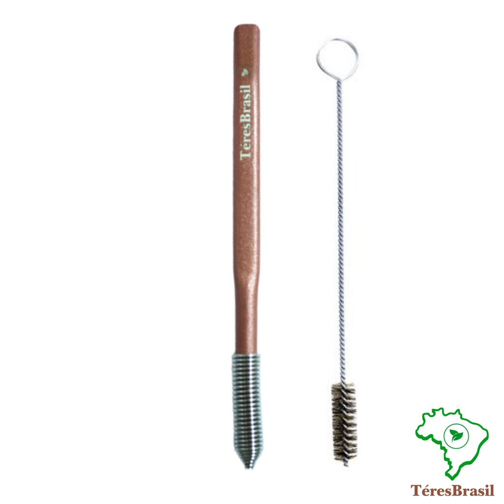 Bomba bicudinha mola cônica inox epóxi Téres Brasil para tereré em Oferta na Shopee