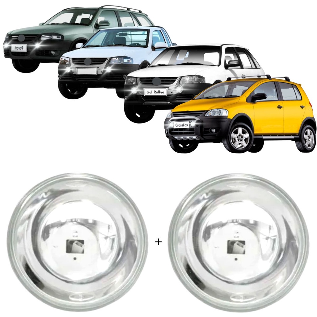 Par Farol Milha Neblina Auxiliar Superior Crossfox 2003 à 2009 Gol Parati G4 Rallye 2005 à 2008 Saveiro G4 Surf 2004 à 2