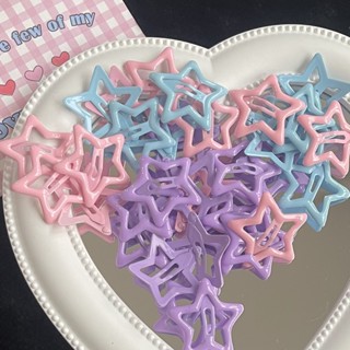 Ins Star Drip Oil Clip Pentagrama Bb Candy Color Hair Acessórios De Cabelo Doce Para Crianças Menina Fêmea