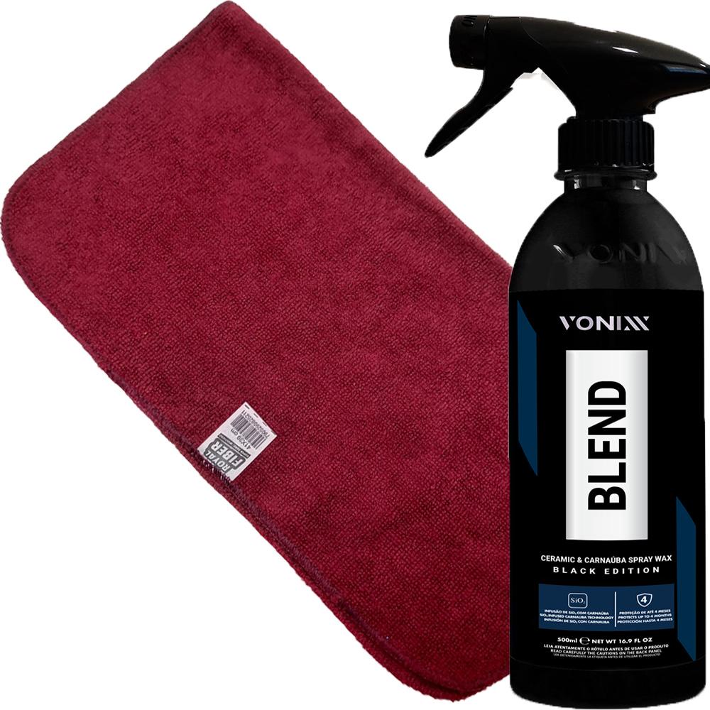 Cera Spray Blend Black + Toalha De Microfibra 40X40cm