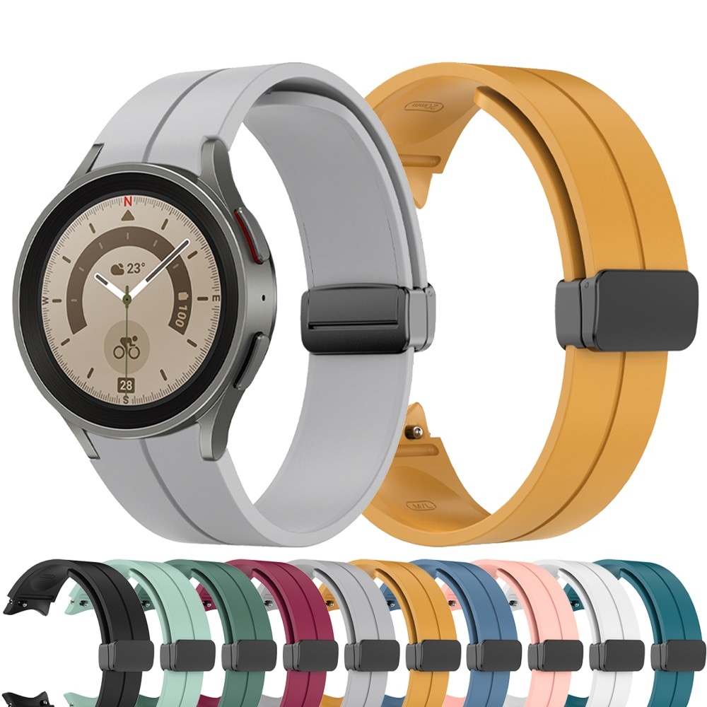 Pulseira de Silicone Magnetica para Galaxy Watch 4 Watch 5 Watch4 Watch5