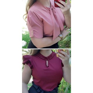Kit 2 Blusas Feminina Moda Evangélica Social