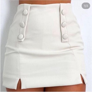 Short Saia Alfaiataria Short Saia Cintura Alta