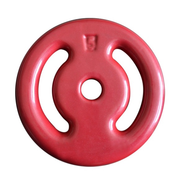 Anilha de 5KG Emborrachada para Barras / Halteres - Musculação - FITNESS PRADO