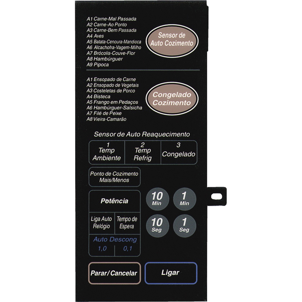 Teclado Membrana para Forno PANASONIC NN-7806 / 7806