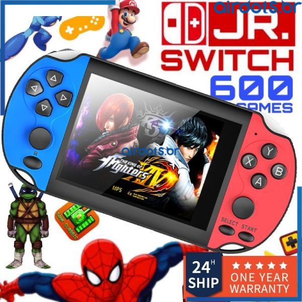 Psp X7 Retro Plus Console De Vídeogame Portátil GBA SFC Jogo De Mão Joystick Presente De Natal Para Crianças