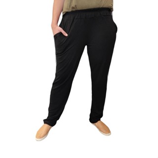 Calça Feminina Bolso Viscolycra Lisa