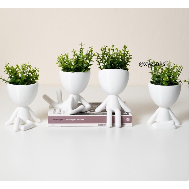 Kit 4 Vasinhos COM flores artificiais Bob Robert para Decoração em Oferta na Shopee