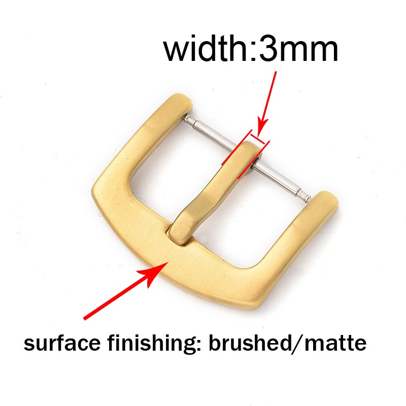 Watch Buckle for 16mm 18mm 20mm 22mm 24mm 26mm Stainless Steel Watchband Clasp Brushed Matte Replacement Watch Buckle