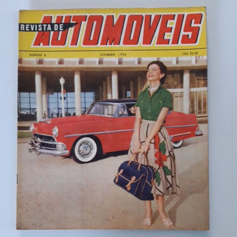 Revista De Automoveis 1954 Cadillac Do Rei Victor Demaison Hudson Gp Europa Flying Feather Pena Voadora