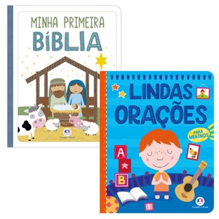 Kit Livro Bíblico Almofadado para Meninos